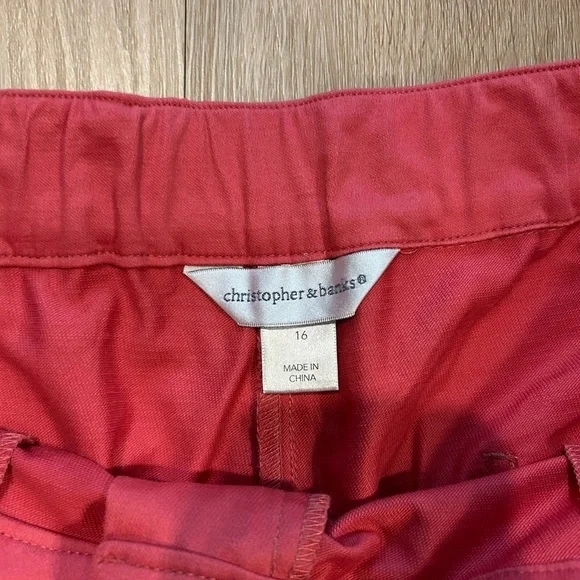 NWT Christopher & Banks Perfect Pant High Rise Cropped size 16 - Picture 3 of 7